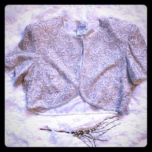 Stenay Silver Beaded Women's Top